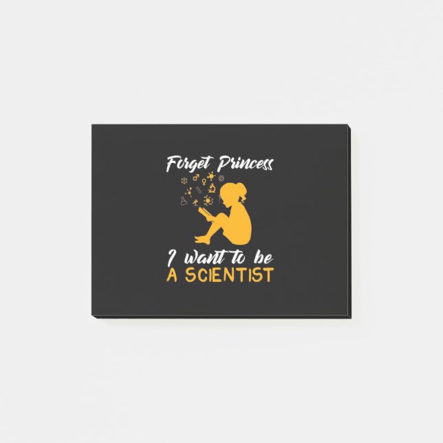Scientist Gift | Jag är framtida forskare Post-it Block (Framsida)
