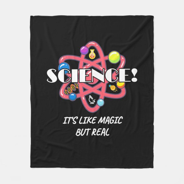 Scientist Gift | Kemikalievetenskapen liknar magi Fleecefilt (Framsidan)
