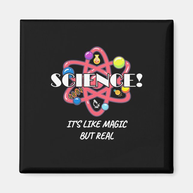 Scientist Gift | Kemikalievetenskapen liknar magi Magnet (Framsidan)