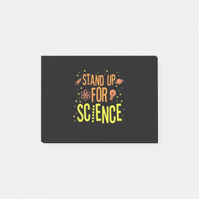 Scientist Gift | Ställa upp vetenskap Post-it Block (Framsida)