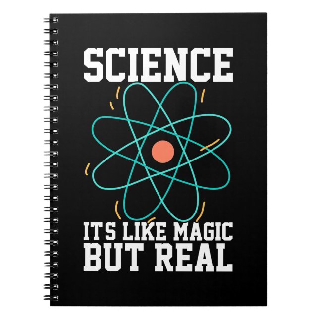 Scientist Gift | Vetenskap som liknar magi Anteckningsbok (Framsidan)