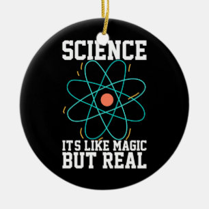 Scientist Gift Vetenskap som liknar magi Julgransprydnad Keramik