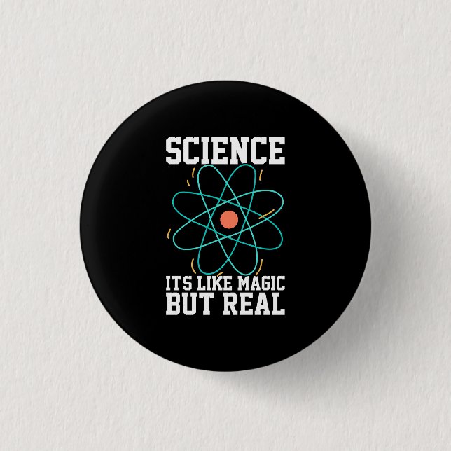 Scientist Gift | Vetenskap som liknar magi Knapp (Framsida)