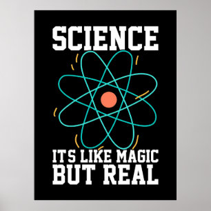 Scientist Gift Vetenskap som liknar magi Poster