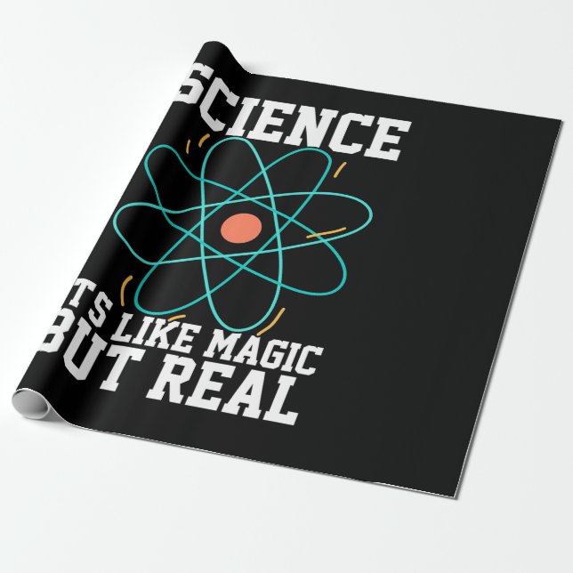 Scientist Gift | Vetenskap som liknar magi Presentpapper (Utrullad)