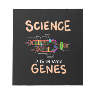 Scientist Gift Vetenskapen finns i mina gener Anteckningsblock