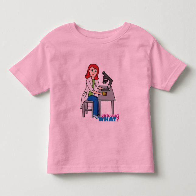 Scientist Girl - Light/Red Tee (Framsida)