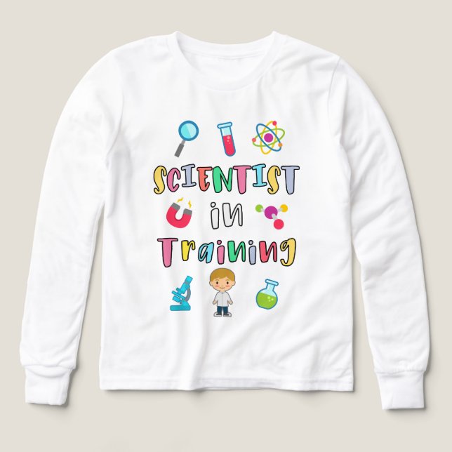 Scientist in Training for Young Scientists T Shirt (Design framsida)