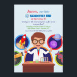 Scientist Kid Födelsedagsfest inbjudan<br><div class="desc">perfekten bjuder på en pojke som kärlek. Kortet innehåller en pojke i ett labb som jackar ett experiment som omges av vetenskapliga objekt. Designad av Freepik). ()Kortet är enkelt att anpassa med din text, ditt teckensnitt, ditt teckensnitt, färg och ditt val av sex papprare typer.() Inte exakt vad du tittar...</div>