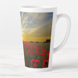 Scientist Quote Sunset Poppies Mystery Latte Mugg