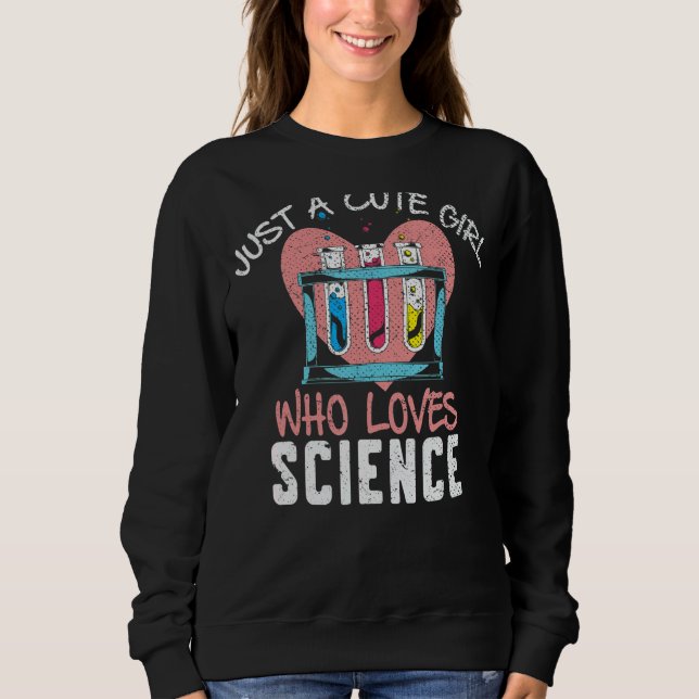 Scientist Science Girls Women Chemistry Lab Scien T Shirt (Framsida)