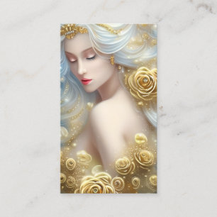 SciFi Exquisite Delikate Guld Intricate Ro Fema Visitkort