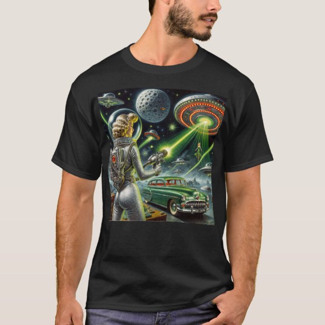 SciFi Pin-Up T Shirt (Framsida)