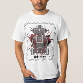 Scifi robot ett t shirt