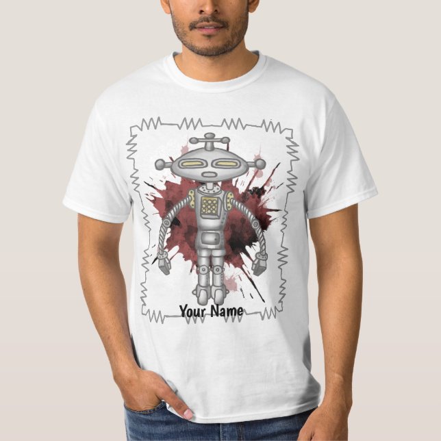 Scifi robot sex t shirt (Framsida)