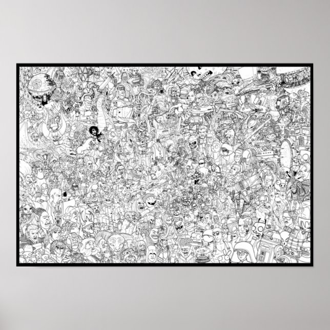 SciFi vs Fantasy-färgning Poster (Framsidan)