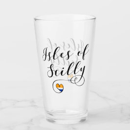 Scilly Flagga Heart-öarna Glaskopp