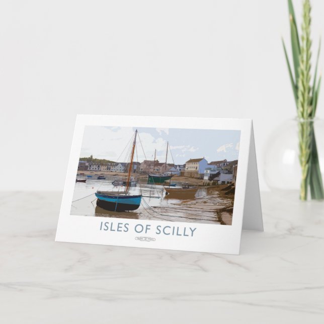 Scillyöarna Poster Tack Kort (Framsida)