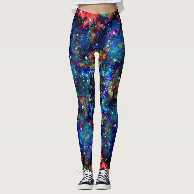 Scintillation Star Fält All over Print Leggings (Framsida)
