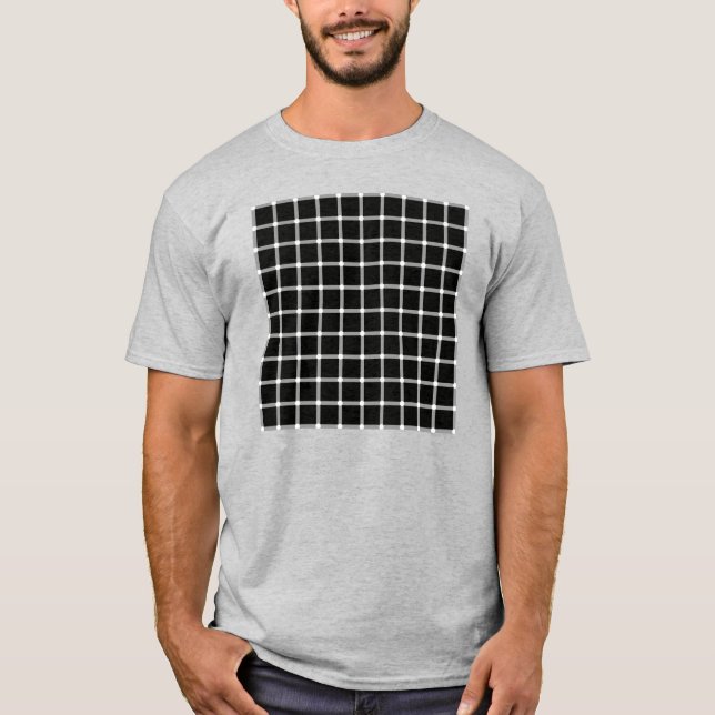 Scintilleri Grid optical Illusion T Shirt (Framsida)