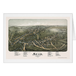 Scio panorama- karta för OH - 1899b Hälsningskort