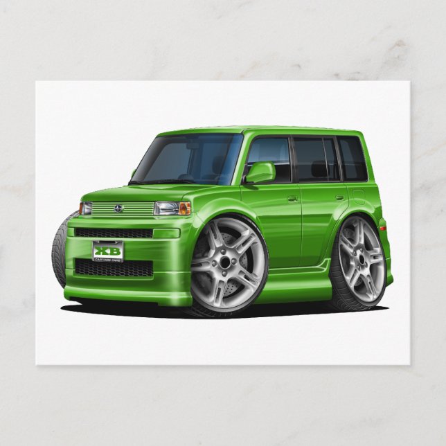 Scion XB Grönt Car Vykort (Framsida)