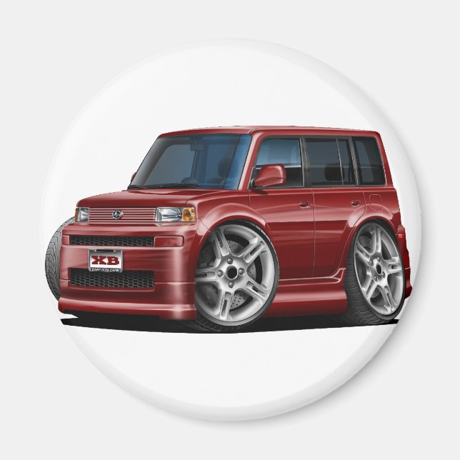 Scion XB Maroon Car Magnet (Framsidan)