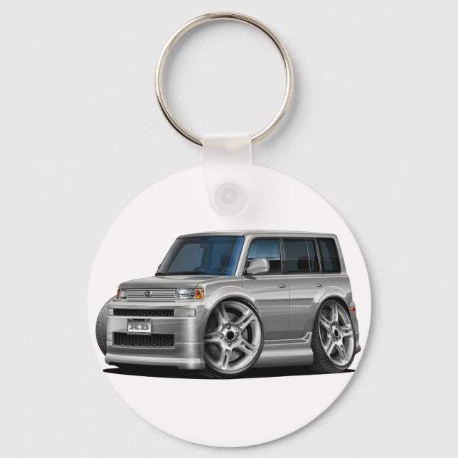 Scion XB Silver Car Nyckelring (Framsida)