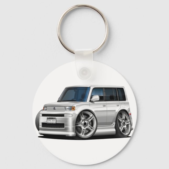 Scion XB White Car Nyckelring (Framsida)