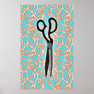 Scissor konst poster