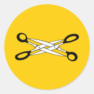 SCISSOR TID RUNT KLISTERMÄRKE