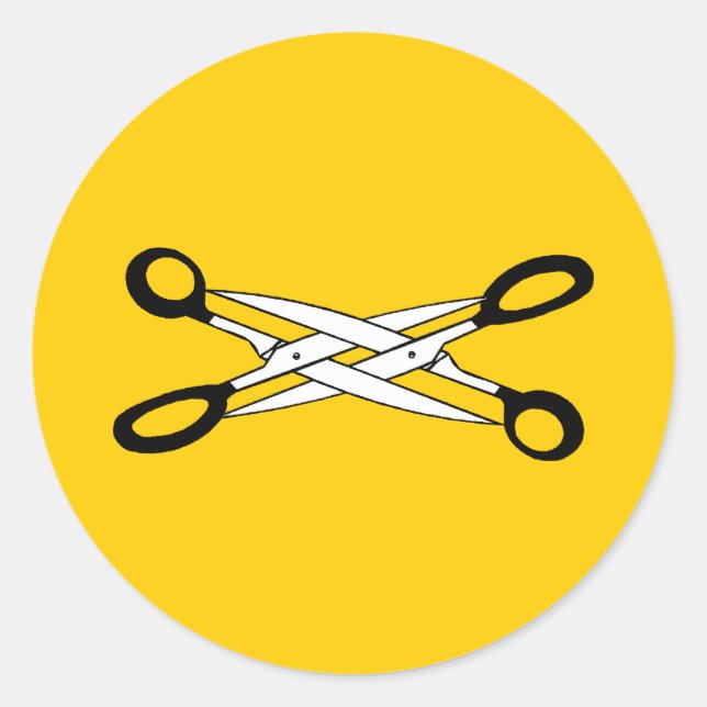 SCISSOR TID RUNT KLISTERMÄRKE (Framsida)