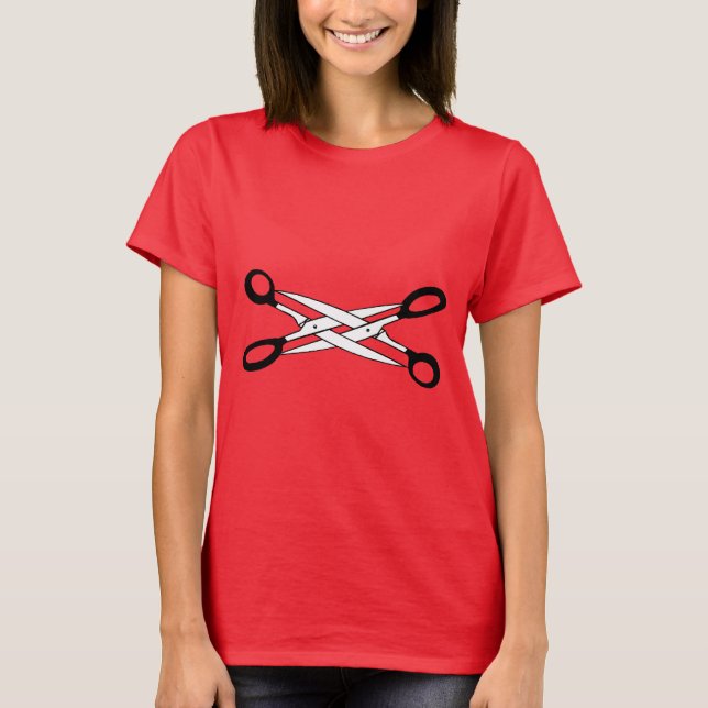 SCISSOR TIME TEE SHIRT (Framsida)