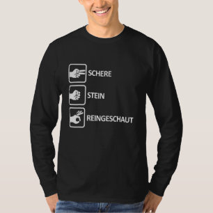 Scissors Stone Reinschauaut Finger Circle Hand St T Shirt