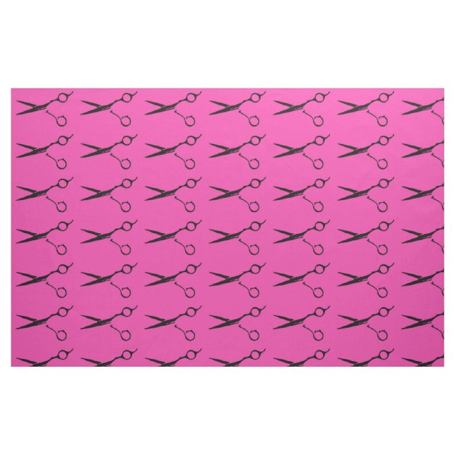 Scissors svart hårklipp för rosor tyg (Fat Quarter)