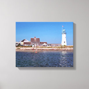 Scituate fyr, Massachusetts Canvastryck