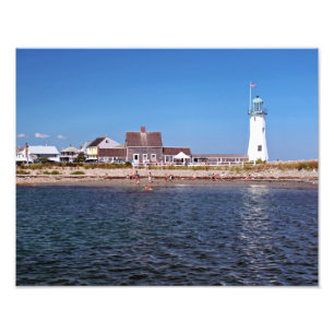 Scituate fyr, Massachusetts Fototryck