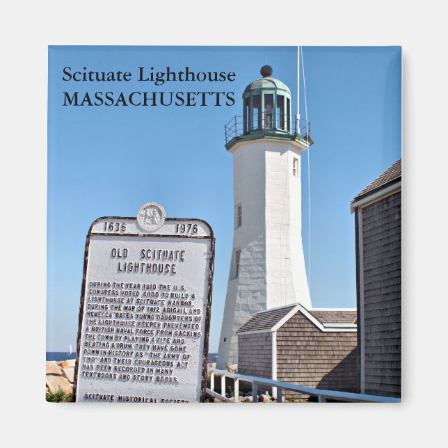 Scituate Lighthouse, Massachusetts Magnet (Framsidan)