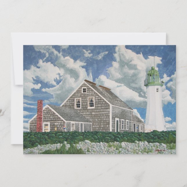 Scituate Lightkeeper's hus Inbjudningar (Framsida)