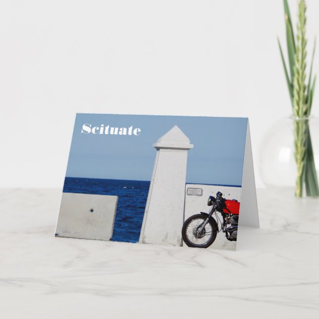 Scituate Massachusetts Greeting Card Kort (Framsida)