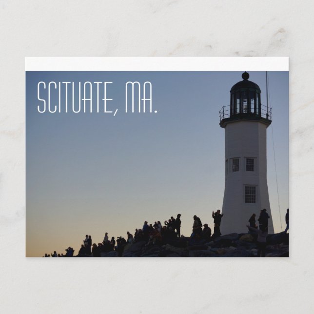 Scituate Massachusetts Postcard Vykort (Framsida)