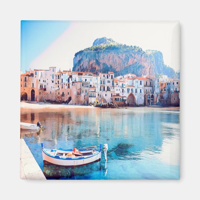 SCL002 CEFALNBITA - Panorama - Sicilien - Italien  Magnet (Framsidan)