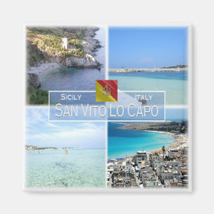 SCL023 SAN VITO LO CAPO - Mosaic - Sicilien - Frid Magnet