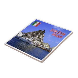 SCL035 AEOLISKA ÖARNA, Volcano, Sicilien. Kakelplatta