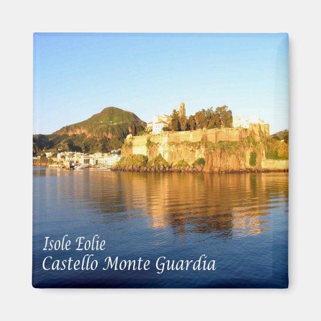 SCL039 AEOLISKA ÖARNA SALINA, Sicilien, Fridge Magnet (Framsidan)