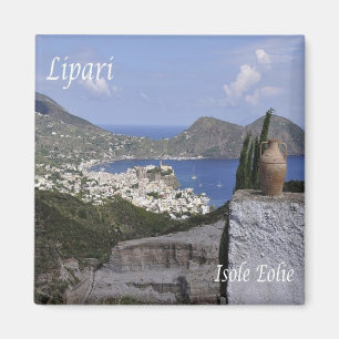 SCL045 AEOLISKA ÖARNA LIPARI, Sicilien, Fridge Magnet