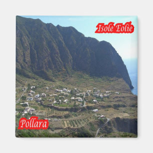 SCL048 AEOLISKA ÖARNA, POLLARA, Sicilien, Fridge Magnet