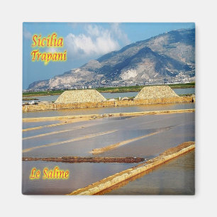 SCL058 TRAPANI - Le Saline - Sicilien - Fridge Magnet