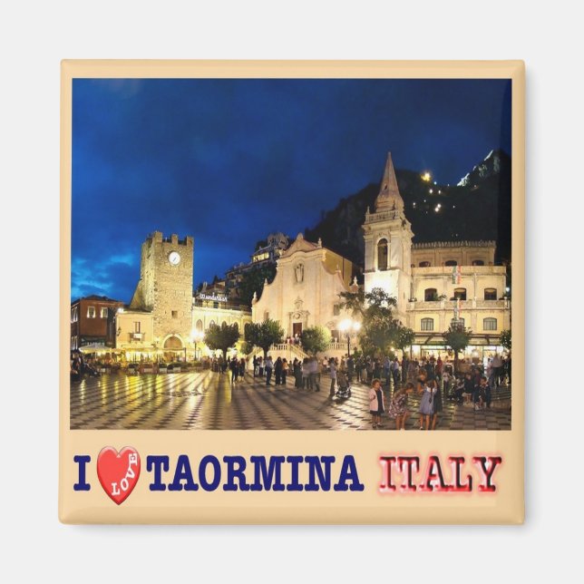 SCL060 TAORMINA by Nattkväll - I Kärlek - Fridge Magnet (Framsidan)
