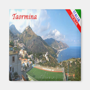 SCL064 TAORMINA, Sicilien, Italien, Fridge Magnet
